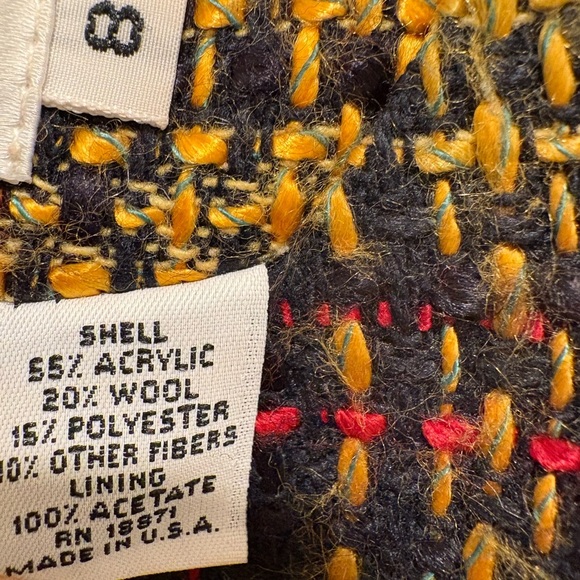 Vintage JH Collectibles Black and Yellow Textured Jacket - Picture 4 of 6